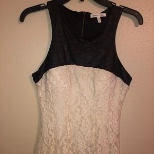 🚨BOGO🚨 Faux Leather and Lace Tank Top